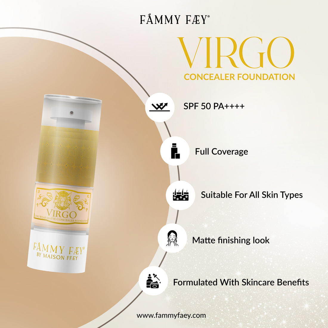 VIRGO Long Wear Matte Concealer Foundation
