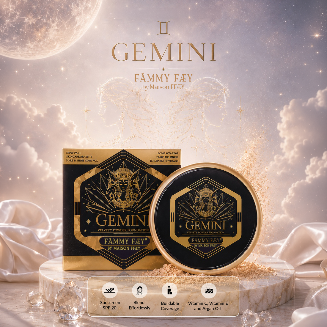 GEMINI Velvety Powder Foundation