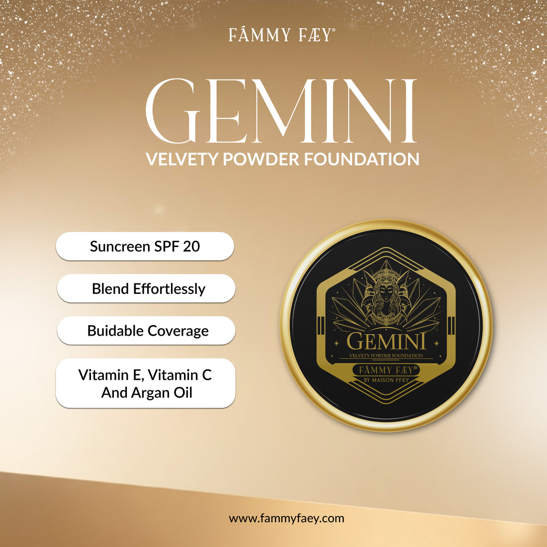 GEMINI Velvety Powder Foundation